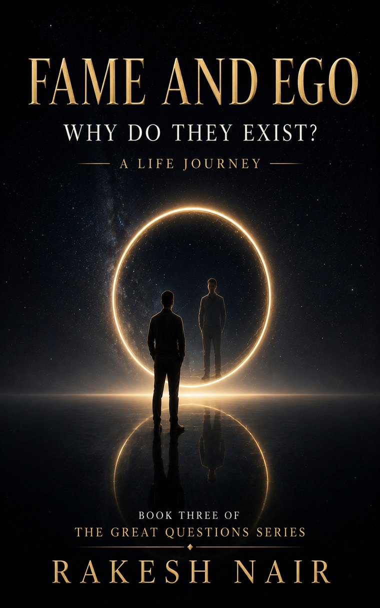 Fame and Ego: Why Do They Exist? book cover by Rakesh Nair